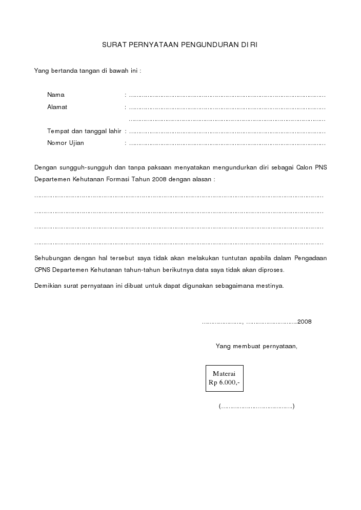 Contoh Surat Pengunduran Diri Dari Klub Voli - Kumpulan Contoh Surat