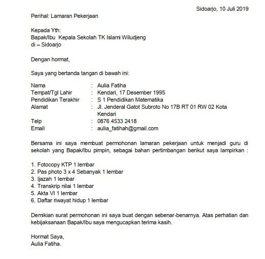 Contoh Surat Daftar Riwayat Hidup Untuk Melamar Pekerjaan : 10 Contoh Surat Lamaran Kerja Yang Baik Dan Benar Lengkap Pdf Dan Doc Mediasiana Com Media Pembelajaran Masakini / 882020 daftar riwayat hidup lamaran kerja atau curriculum vitae merupakan hal yang pasti pernah dibuat oleh setiap pelamar kerja.