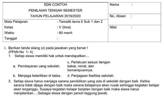 Soal Dan Jawaban Matematika Usbn Sma - Kumpulan Contoh Surat Dan Soal ...