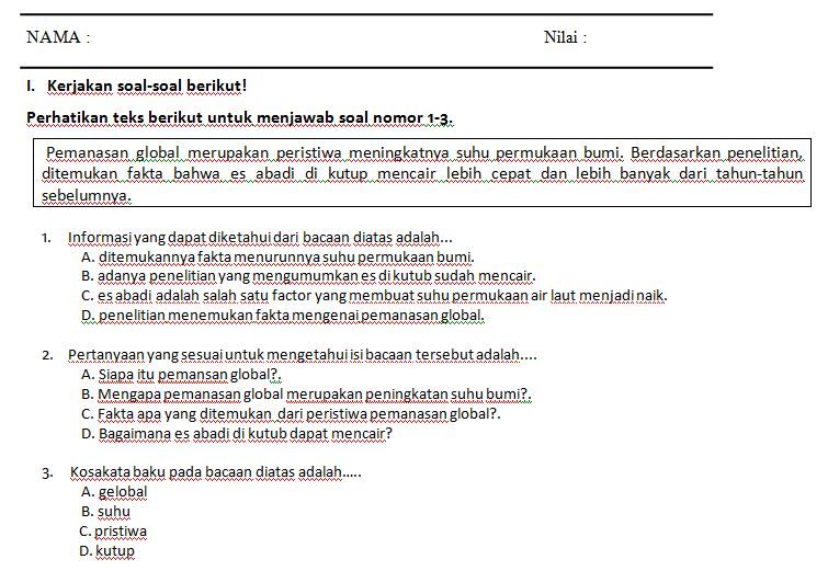 Contoh Soal Jawaban Singkat Matematika - Kumpulan Contoh Surat dan Soal