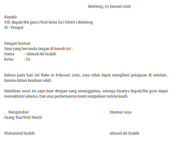 Download 67+ Contoh Surat Surat Izin Sekolah Bahasa Jawa Terbaru Gratis