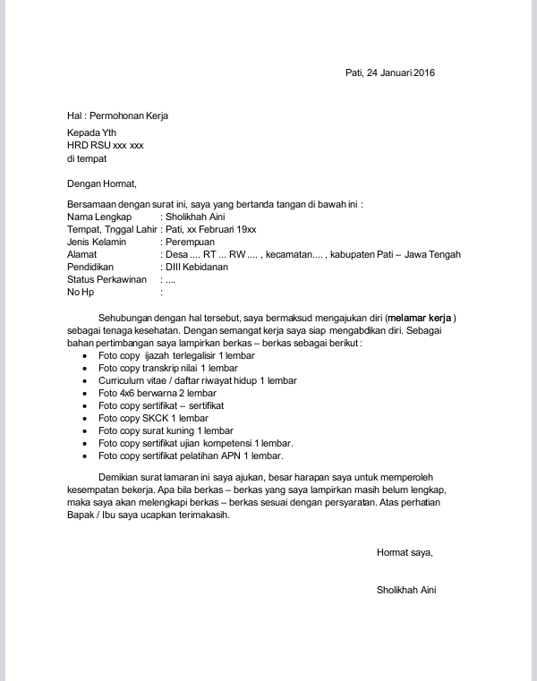 Contoh Surat Izin Sakit Basa Jawa - Kumpulan Contoh Surat dan Soal