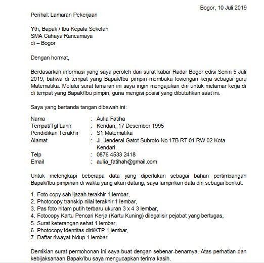 Contoh Surat Pengesahan Dari Ketua Jabatan - Kumpulan Contoh Surat 