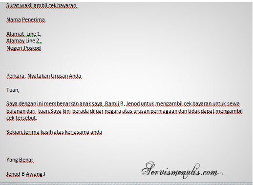 Contoh Surat Kuasa Wakil Diri Kumpulan Contoh Surat Dan Soal Terlengkap