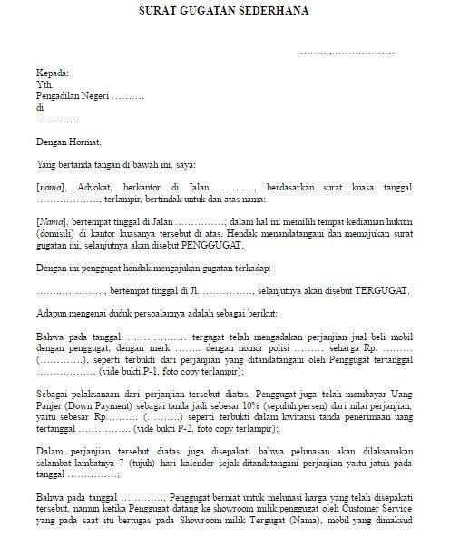 Download 97+ Contoh Surat Surat Gugatan Ptun Terbaik Dan Terbaru