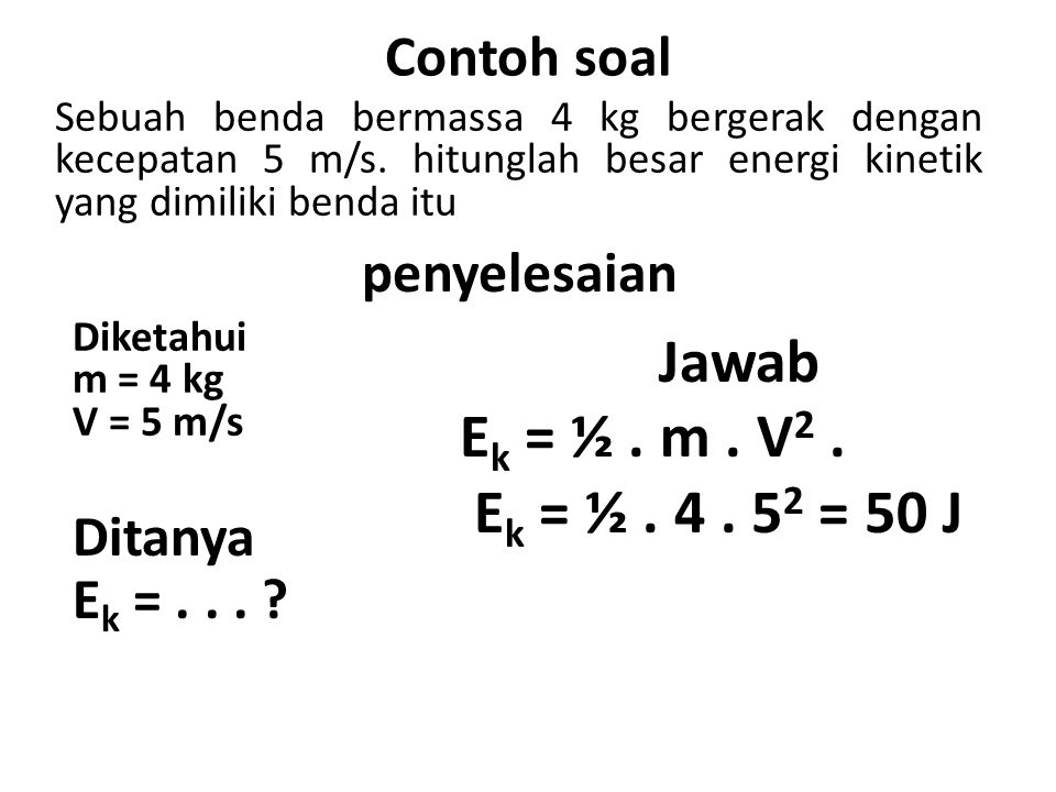 Soal Dan Jawaban Fisika Usaha Dan Energi