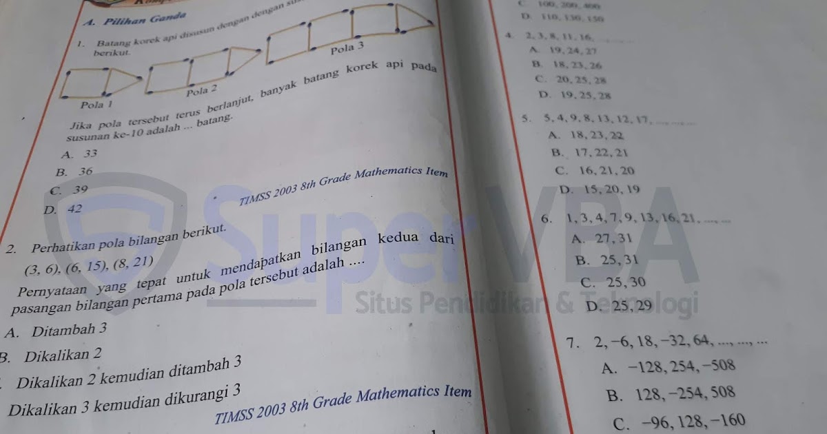 Jawaban Soal Lks Matematika Kelas 8 Semester 1 Kurikulum 2013 Kumpulan Contoh Surat Dan Soal Terlengkap
