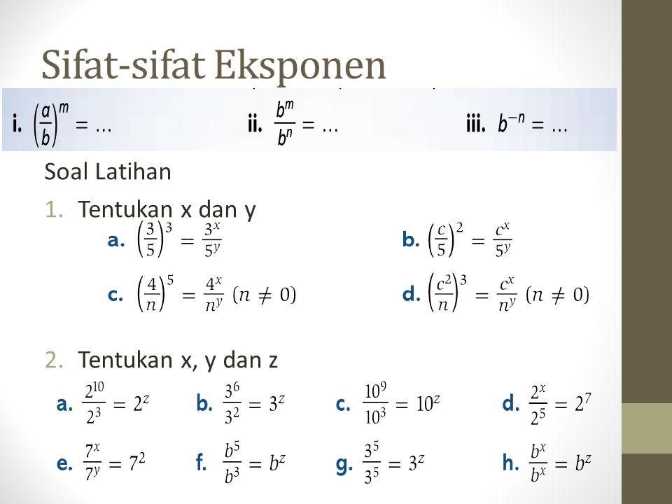 Contoh soal eksponen kelas 10 kurikulum 2013