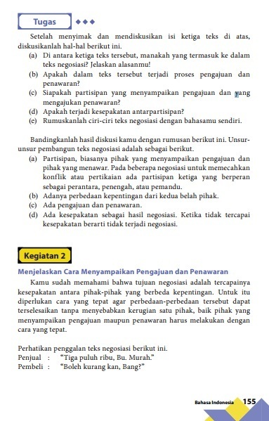 Soal Dan Jawaban Bahasa Indonesia Tentang Negosiasi Kumpulan Contoh Surat Dan Soal Terlengkap