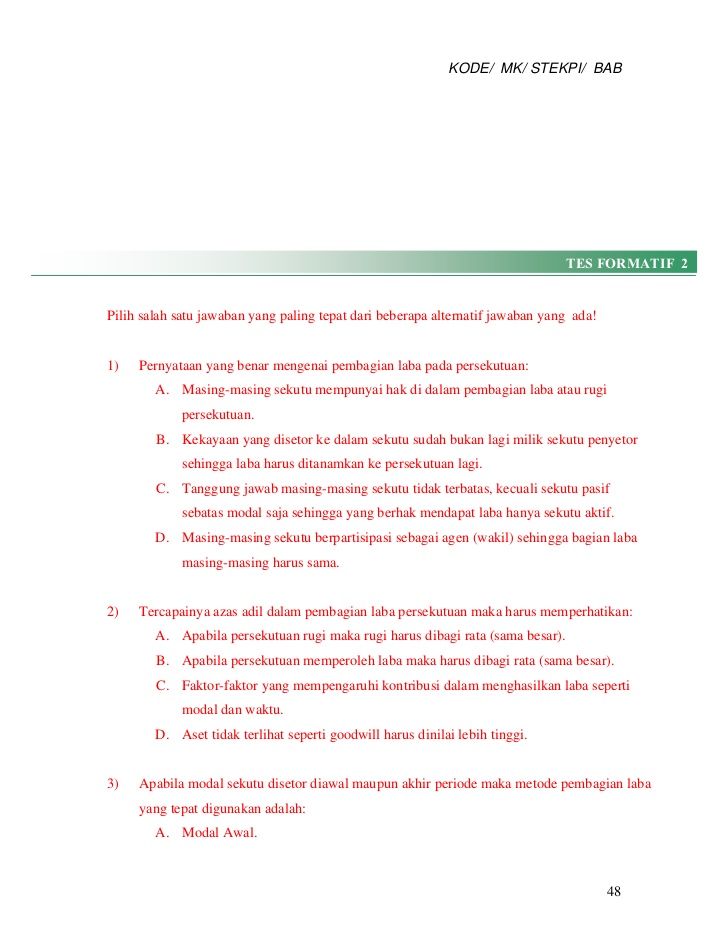 Jawaban Soal Akuntansi Keuangan Lanjutan 1 Kumpulan