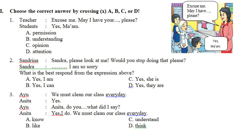 Soal Essay Bahasa Inggris Kelas 7 Beserta Jawabannya  Kumpulan Contoh